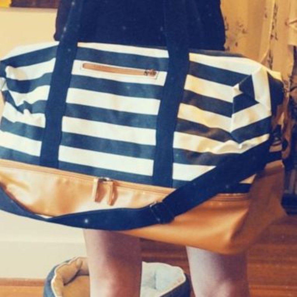 CANVAS WEEKEND TOTE BAG * NEW - Picture 5 of 5